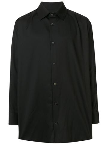 Th Fine Knit Long Sleeve Shirt - Black