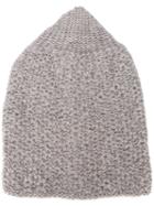 Daniel Andresen - Knitted Beanie - Men - Yak - One Size, Grey, Yak