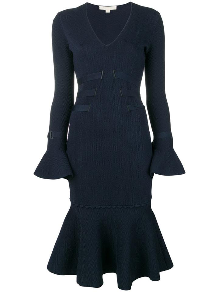 Jonathan Simkhai Long-sleeve Flared Dress - Blue