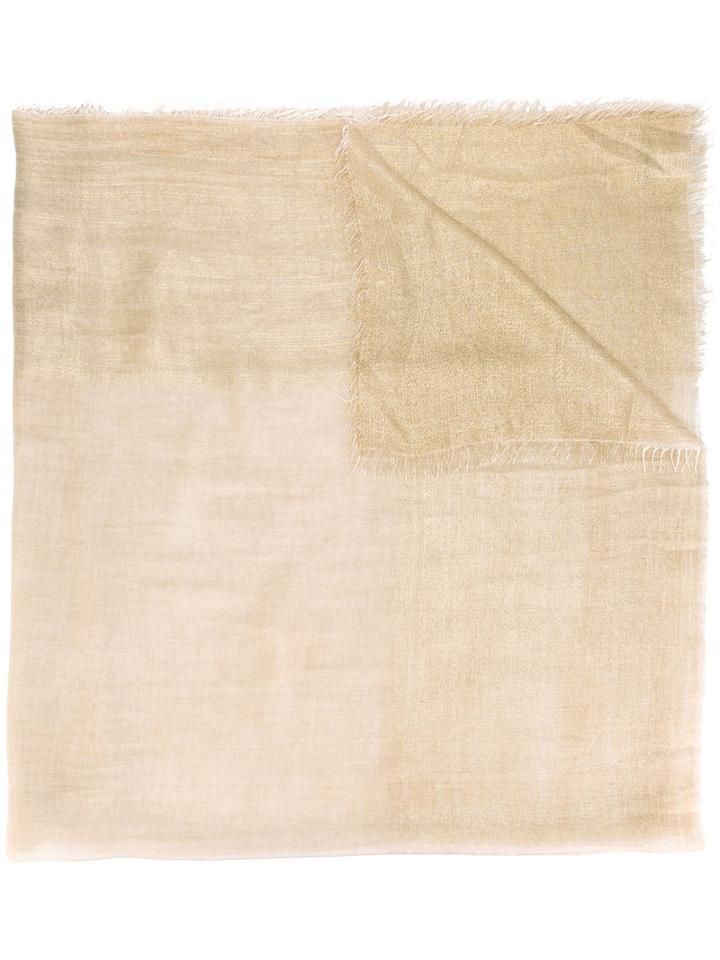 Faliero Sarti - Lightweight Scarf - Men - Silk/polyester/cupro/modal - One Size, Nude/neutrals, Silk/polyester/cupro/modal