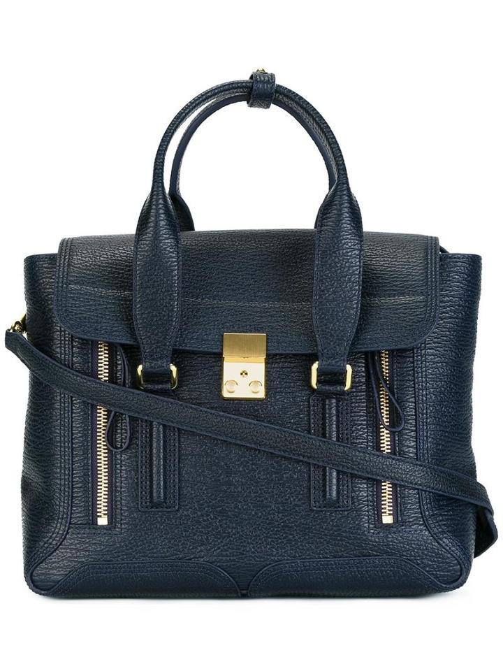 3.1 Phillip Lim - Medium Pashli Satchel - Women - Calf Leather - One Size, Women's, Blue, Calf Leather