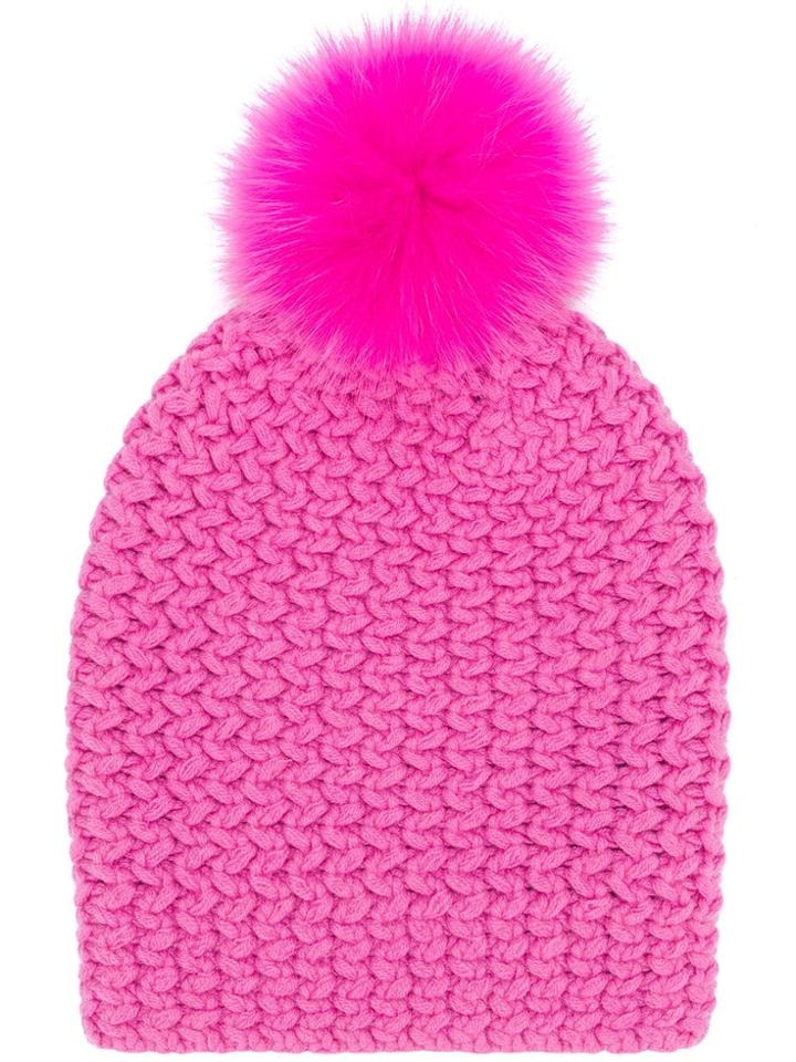 Danielapi Pompom Beanie - Pink