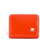 Courrèges All Around Zip Wallet - Yellow & Orange