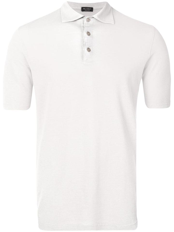 Dell'oglio Knitted Polo T-shirt - White
