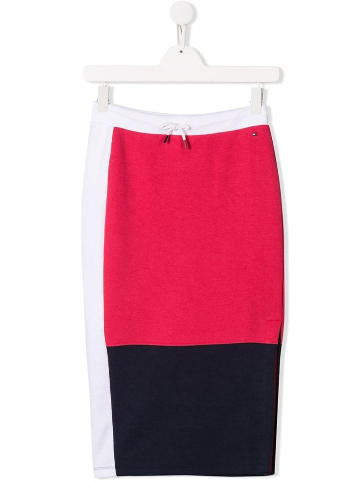 Tommy Hilfiger Junior Colour Block Skirt - Pink