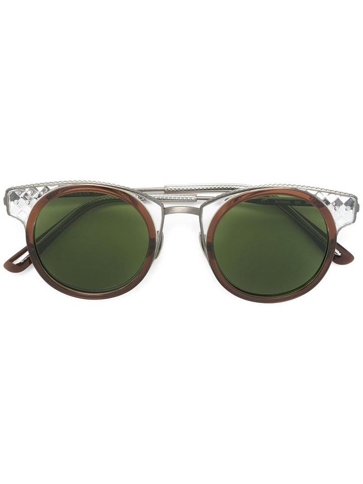 Bottega Veneta Eyewear - Round Shaped Sunglasses - Women - Acetate - One Size, Grey, Acetate
