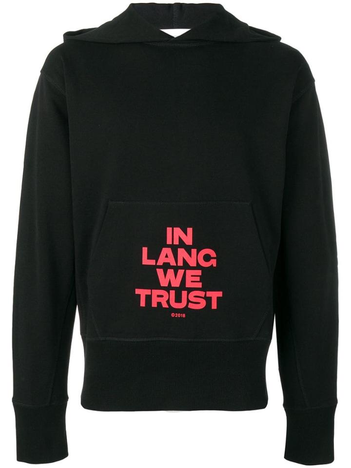 Helmut Lang In Lang We Trust Hoodie - Black