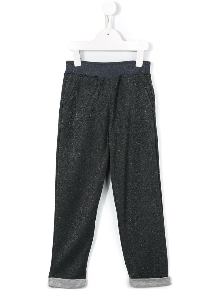 Bellerose Kids Glitter Track Pants, Girl's, Size: 12 Yrs, Grey