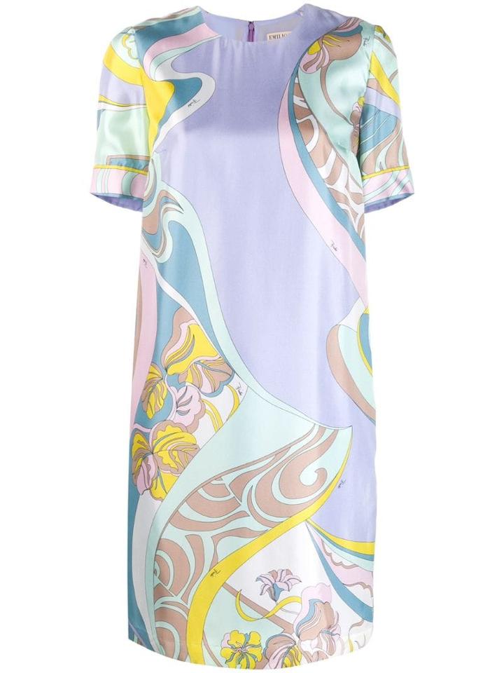 Emilio Pucci Printed T-shirt Dress - Yellow