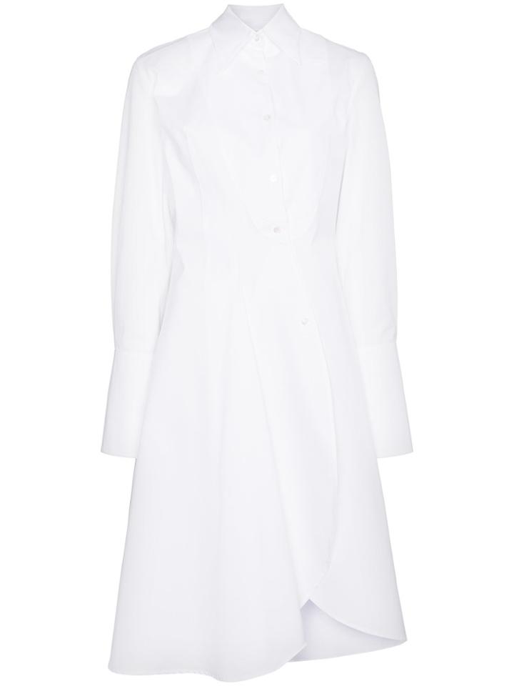 Wright Le Chapelain Asymmetric Shirt Dress - White