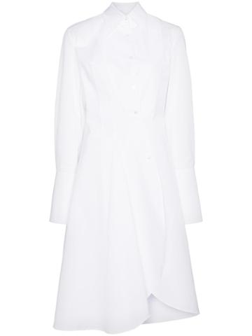 Wright Le Chapelain Asymmetric Shirt Dress - White