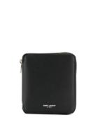 Saint Laurent Zip-around Squared Wallet - Black