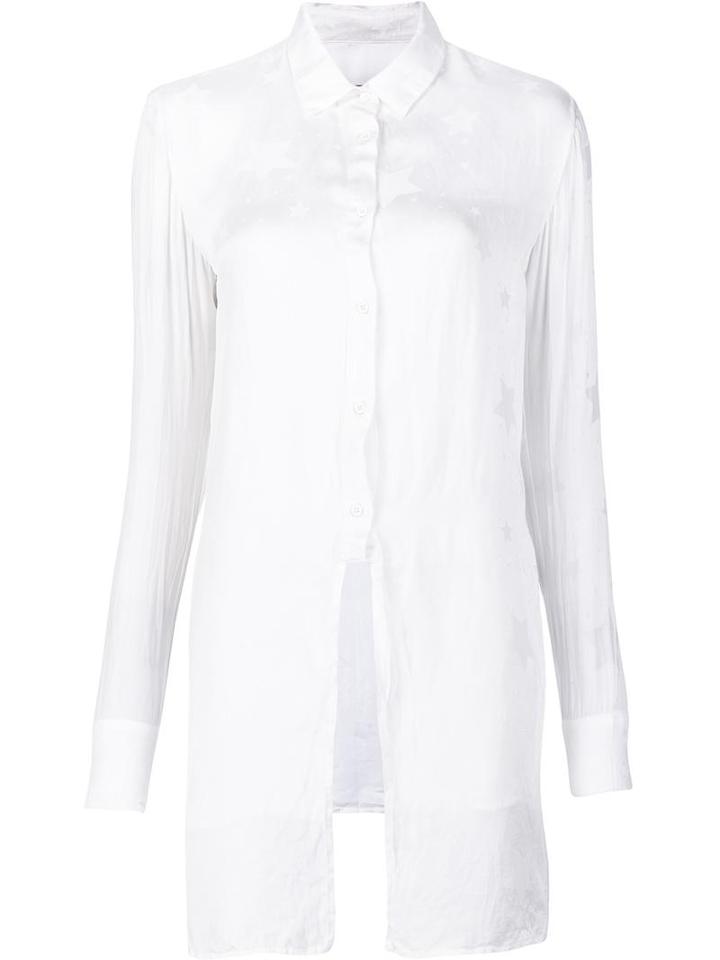 Rta 'marie' Tye Shirt, Women's, Size: Xs, White, Silk