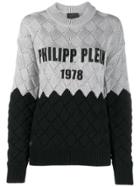 Philipp Plein Braid Effect Jumper - Grey