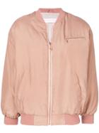 See By Chloé Embroidered Bomber Jacket - Pink & Purple