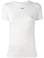 Off-white Crew Neck T-shirt, Women's, Size: Small, White, Micromodal/polyester
