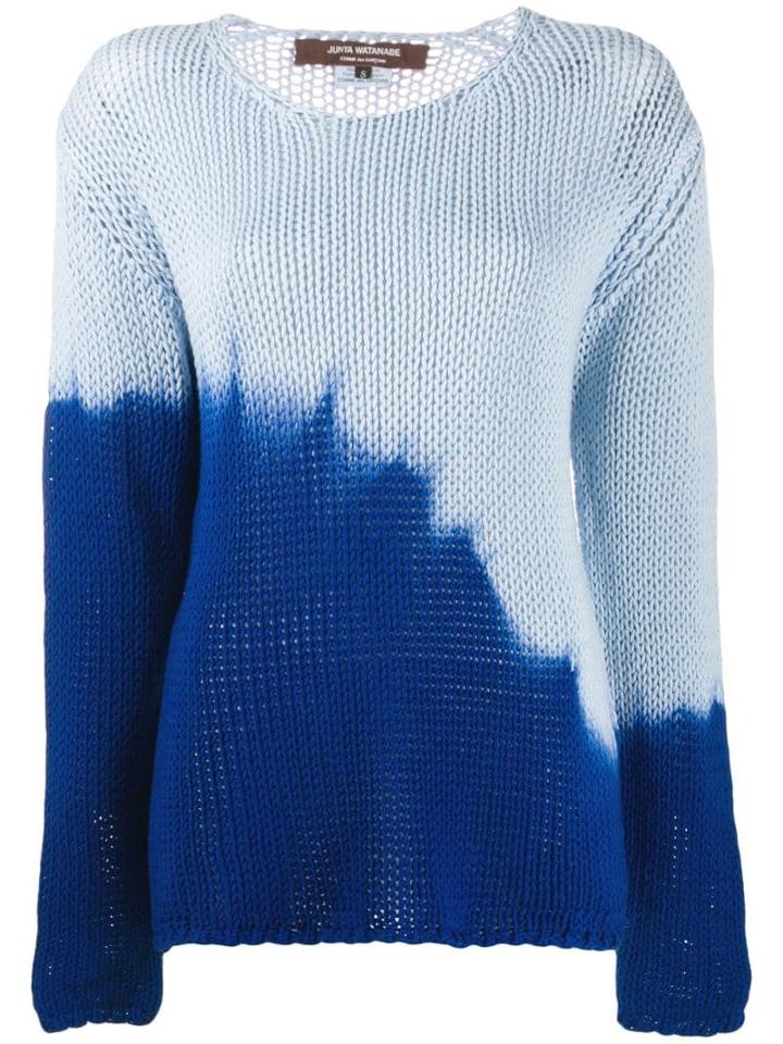 Junya Watanabe Dip Die Knitted Sweater - Blue