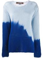 Junya Watanabe Dip Die Knitted Sweater - Blue