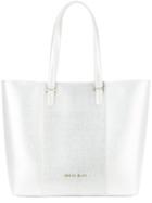 Armani Jeans - Metallic (grey) Shopping Bag - Women - Polyurethane - One Size, Polyurethane