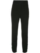 Ellery High Waisted Cropped Trousers - Black