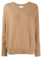 Allude Fine Knit Sweatshirt - Brown