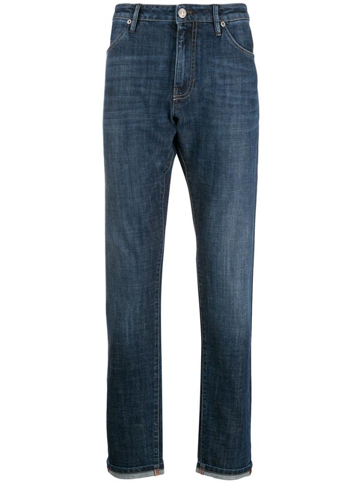 Pt05 Straight-leg Denim Jeans - Blue