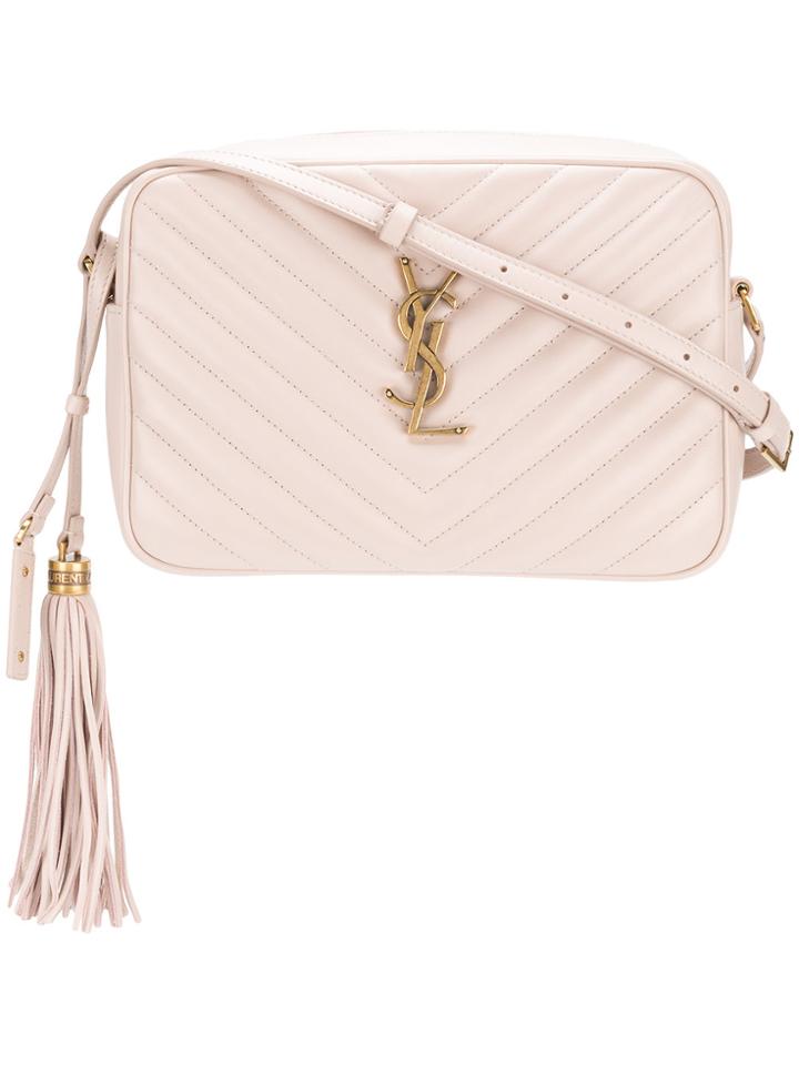 Saint Laurent Lou Monogram Bag - Nude & Neutrals
