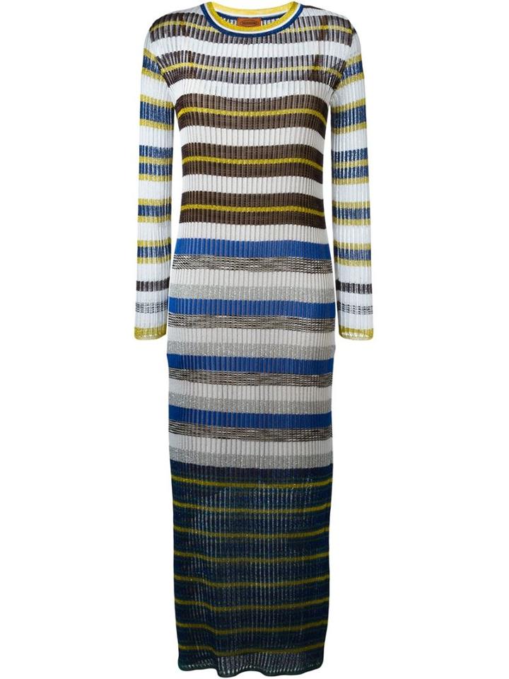 Missoni Striped Maxi Dress, Women's, Size: 42, Polyester/viscose/cupro/spandex/elastane