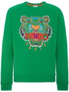 Kenzo Tiger Motif Sweatshirt - Green