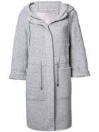 Herno Cashmere Hooded Coat - Grey