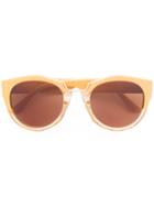 Fendi Eyewear - Marni Driver Sunglasses - Women - Acetate/metal (other) - One Size, Yellow/orange, Acetate/metal (other)