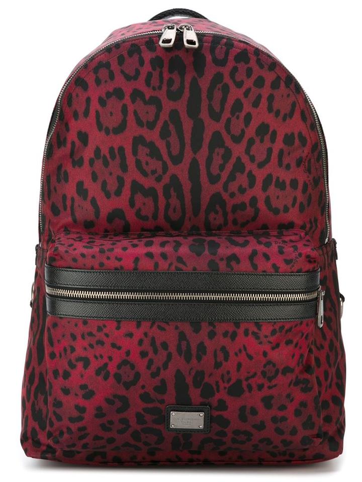 Dolce & Gabbana Vulcano Backpack, Red, Polyamide