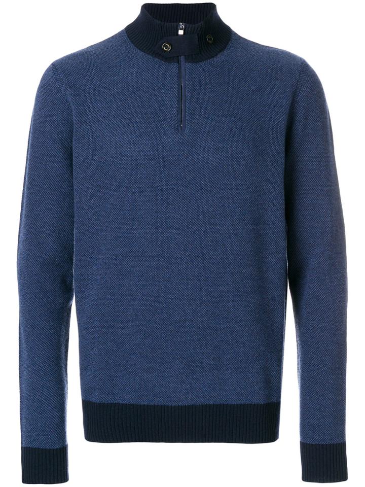 Hackett Classic Roll-neck Sweater - Blue