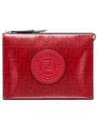 Fendi Monogram Clutch - Red