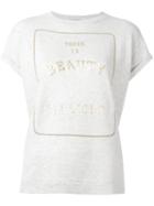 Brunello Cucinelli 'beauty In Simplicity' T-shirt, Women's, Size: Large, Grey, Silk/cashmere/virgin Wool