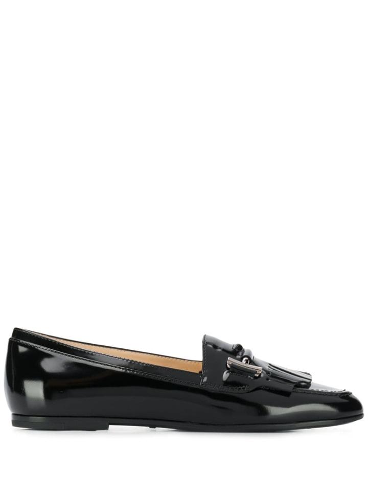 Tod's Polished T Loafers - Black