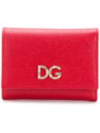Dolce & Gabbana Foldover Card Wallet - Red