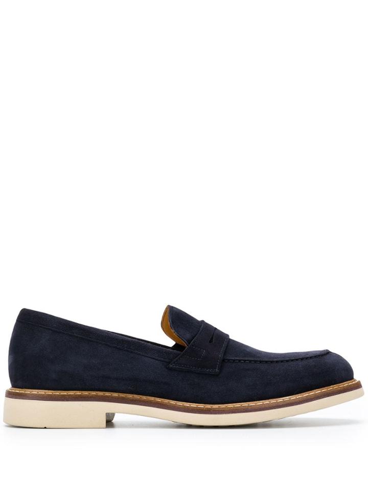 Corneliani Casual Slip-on Shoes - Blue