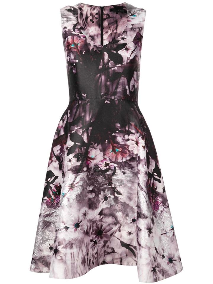 Rubin Singer A-line Floral Dress - Purple