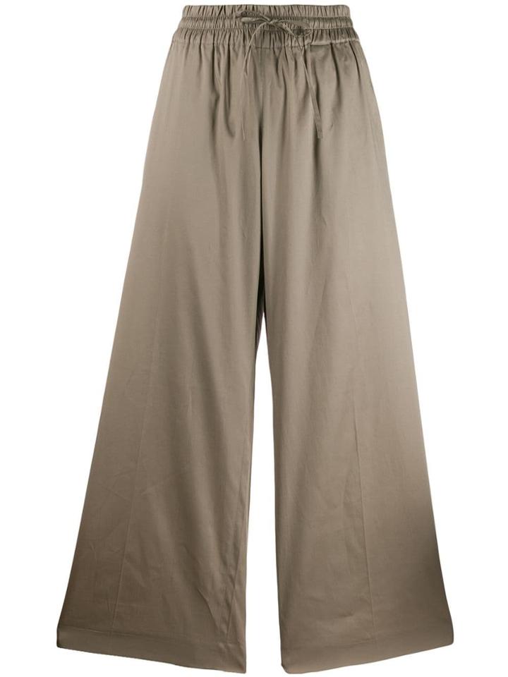 Joseph Drawstring Wide Leg Trousers - Neutrals