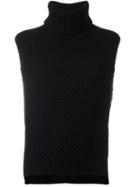 Eleventy Honeycomb-knit Top, Women's, Size: Medium, Black, Cashmere/merino