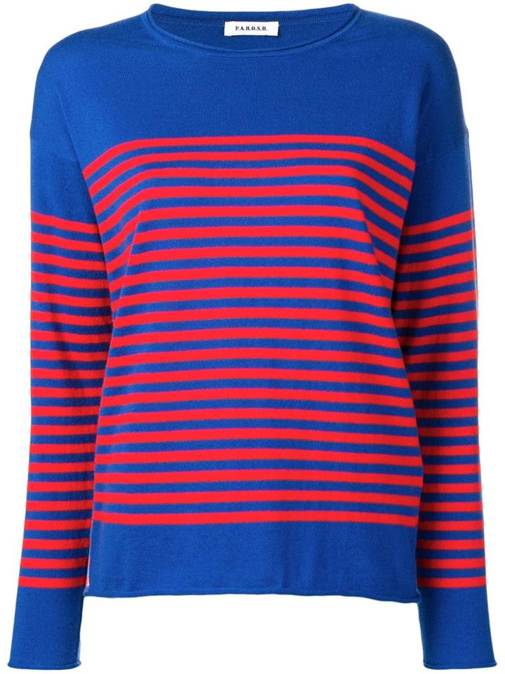 P.a.r.o.s.h. Creed Cashmere Blend Jumper - Blue