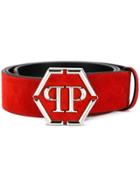 Philipp Plein Statement Belt - Red