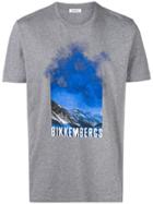 Dirk Bikkembergs Mountain Print T-shirt - Grey