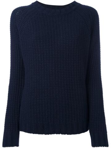 Erika Cavallini 'semicouture' Pullover, Women's, Size: Medium, Blue, Wool