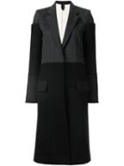 Vera Wang Tiered-shoulder Reefer Coat