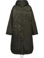 Prada Gabardine Puffer Coat - Green