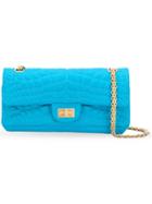 Chanel Vintage Quilted Flap Shoulder Bag - Blue
