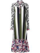 Msgm Mixed Pattern Maxi Dress, Women's, Size: 40, Silk/polyester