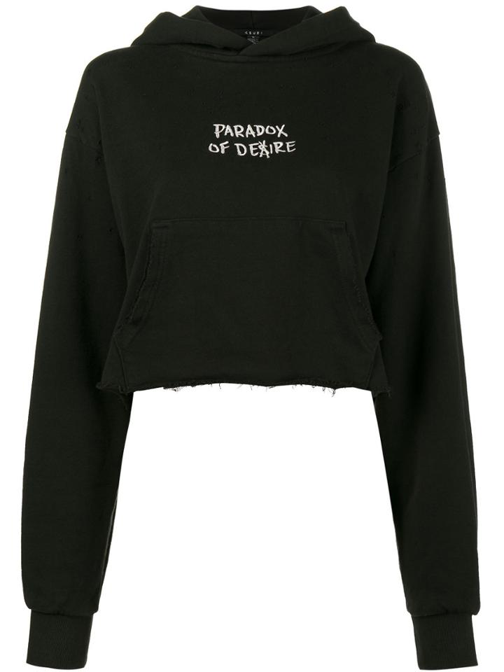 Ksubi Desire Cropped Hoodie - Black